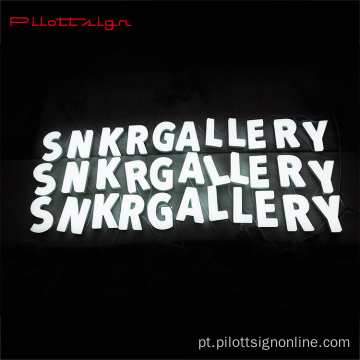 Sinal de loja personalizado LED 3D letras de padrão digital